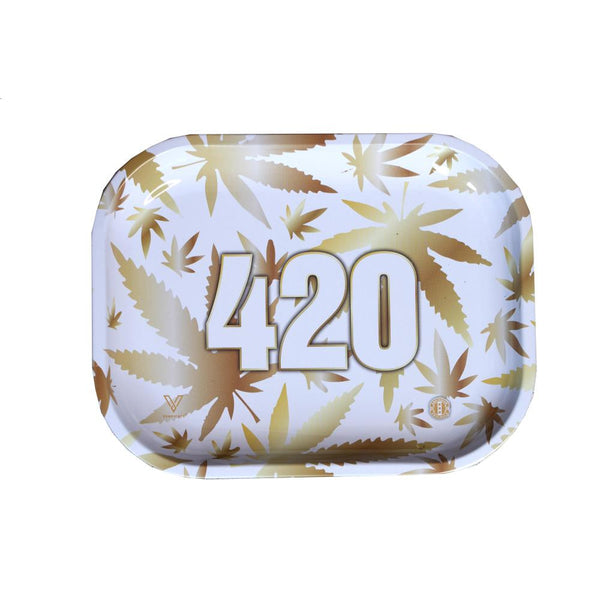 Metal rolling tray V-Syndicate 420 Gold 180x140 mm